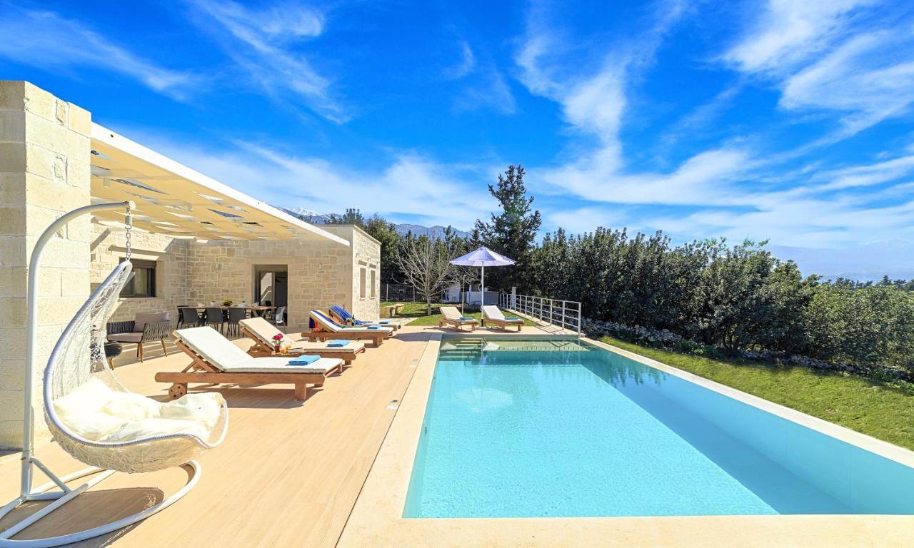 Orientem Villa Heated Pool Georgioúpoli Extérieur photo